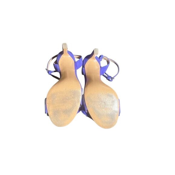 Banana Republic Hello Sole Mate Cobalt Blue Strappy Fringed Sandal 7.5 - Picture 5 of 5